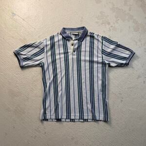 Vintage 90s Striped Preppy Men's L Polo Heavyweight